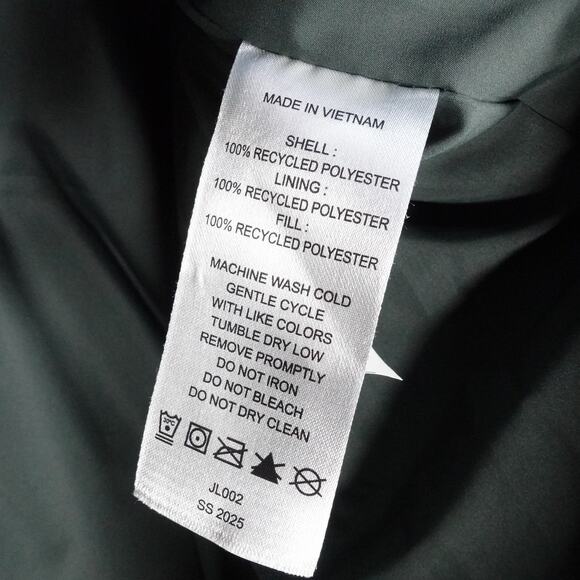 NWOT Quince Women’s XL Featherless Quilted Long Puffer Jacket Coat Verdant Green - Picture 8 of 9